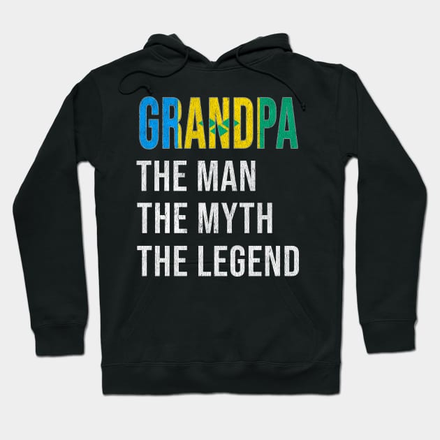 Grand Father St Vincent And The Grenadines Grandpa The Man The Myth The Legend - Gift for St Vincent And The Grenadines Dad With Roots From  St Vincent And The Grenadines Hoodie by Country Flags